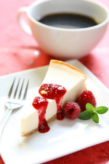 Raspberry Cheesecake and Coffee