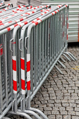 Absperrgitter für eine Strassen Sperre