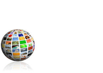 Obraz premium multimedia sphere