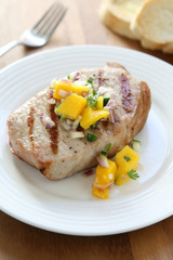 Pork Chop with Mango Salsa