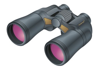 Binoculars vector