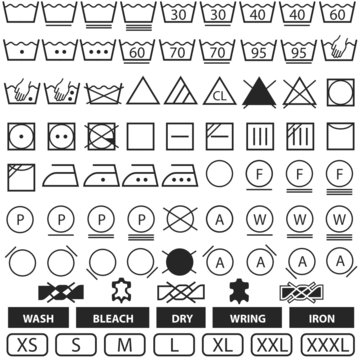wash symbols