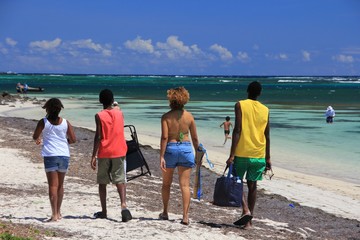 Plage en famille