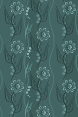 Узорчатый бесшовный фон, заливка