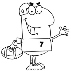 Outlined Footballer