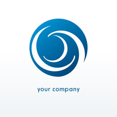 logo entreprise, vague, voile, voilier © Logostylish