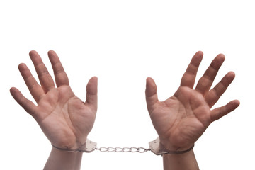 hands with handcuffs