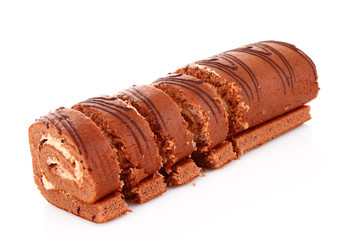 Cake isolated on white