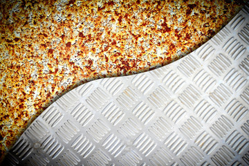 the abstract metallic background