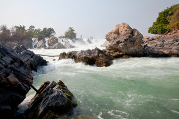 KHONG PHA PENG WATERFALLS, CHAMPASAK, SOUTHERN LAOS