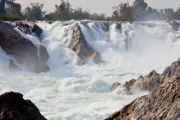KHONG PHA PENG WATERFALLS, CHAMPASAK, SOUTHERN LAOS