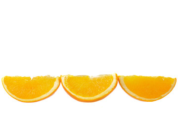 Three pieces of orange