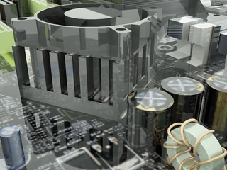 Cooling system on motherboard