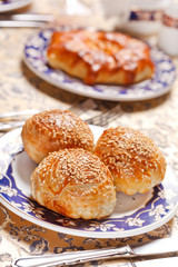 buns with sesame seeds