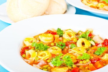 Hearty pasta soup