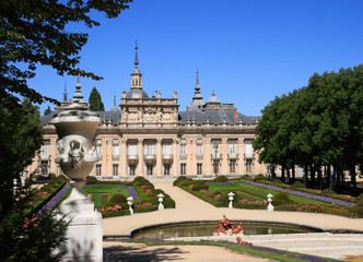 Naklejka premium Royal Palace and gardens of La Granja de San Ildefonso (Spain)