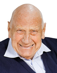 Alter Mann voller Schmerz