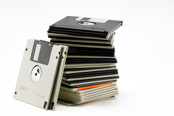 pile de disquettes informatiques