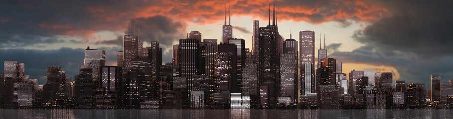 skyline dawn © xiller