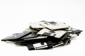 tas de disquettes informatiques