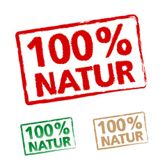 100 Prozent Natur Stempel