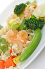 sweet and sour shrimp dinner