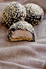 Truffle candy with nuts