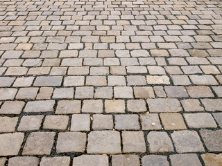 Stone block pavement