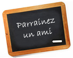 Obraz premium parrainez un ami