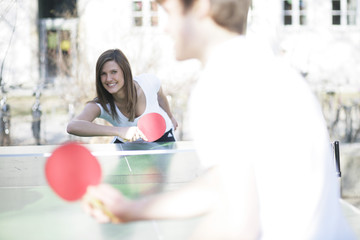 Tischtennis Spielerin