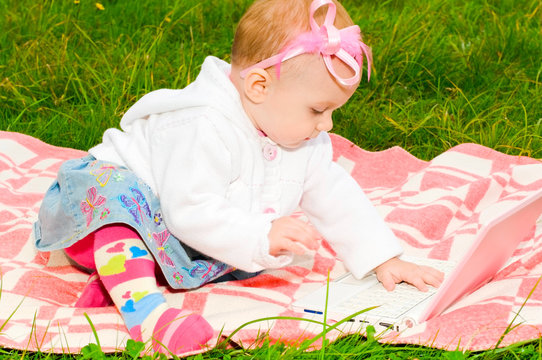 Child With Laptop