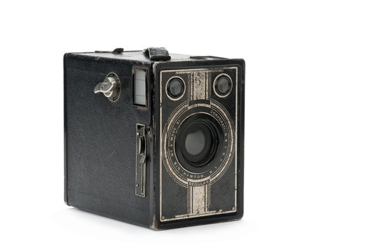 antique box camera
