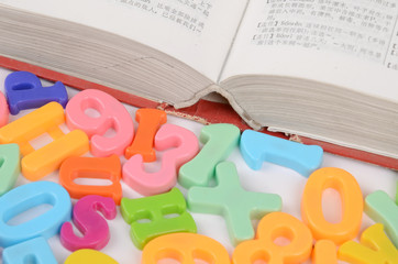 Dictionary and letters