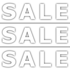 white SALE background