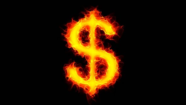 Dollar on fire