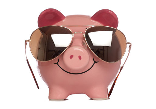 Piggybank Wearing Sunglasses