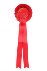 red first place rosette
