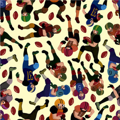 seamless football pattern