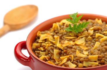 Pasta e lenticchie - Pasta and lentils