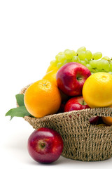 fresh fruits in a basket