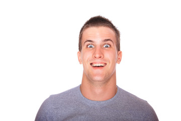 attractive man close up portrait