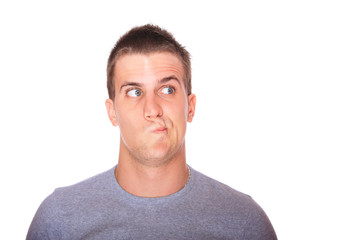 Fototapeta premium attractive man close up portrait