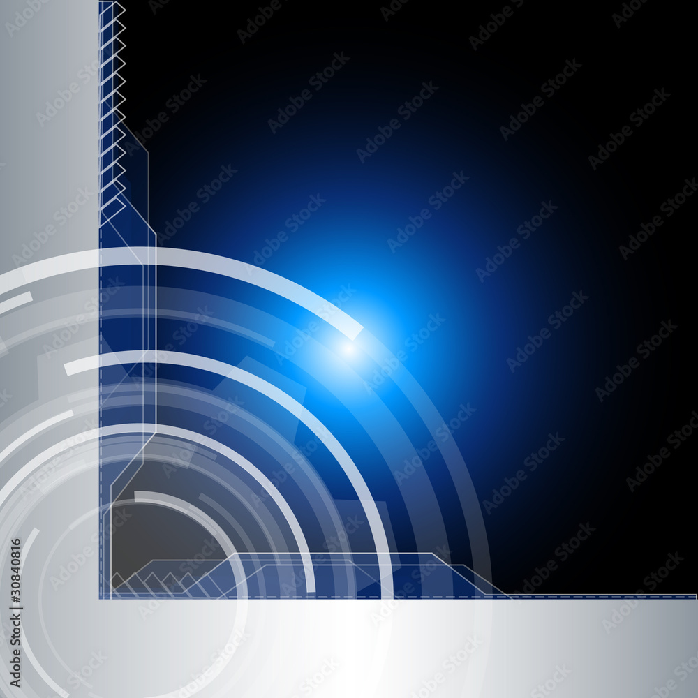 Poster abstract technology background