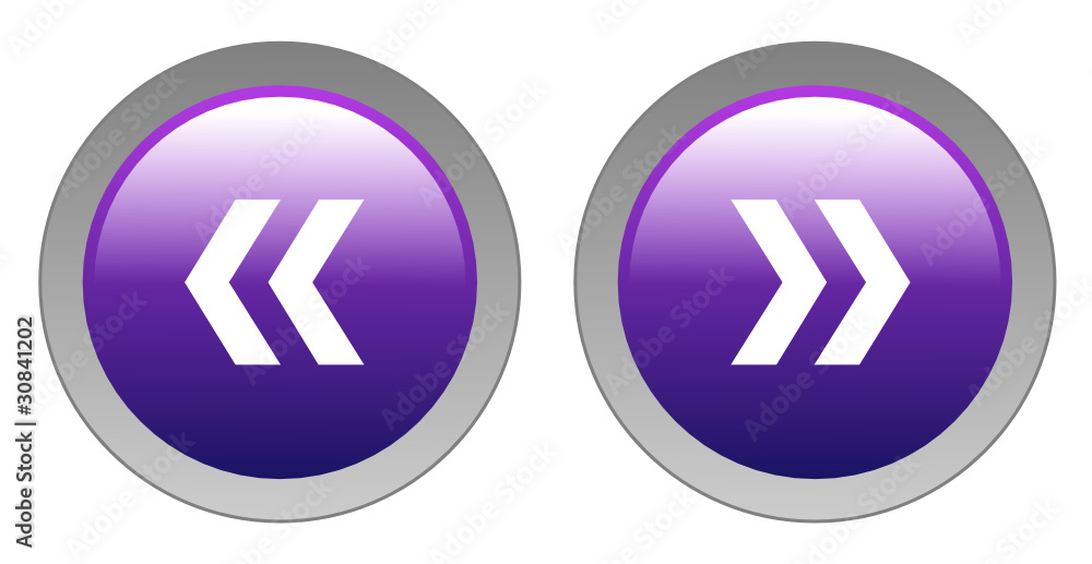 Poster next and previous web buttons (navigation continue go back ok)
