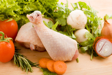 Fusi di Pollo con Verdura