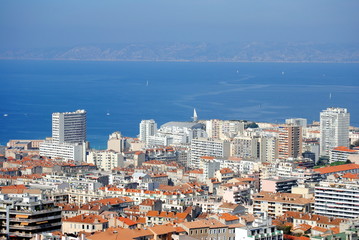Naklejka premium Marsiglia panorama