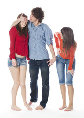 Obraz premium complicité anniversaire et adolescence