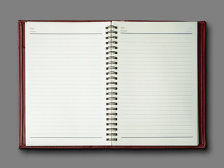 Red cover notebook
