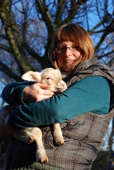 Kathy mit Schaf