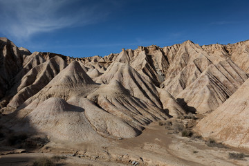 Paisaje de las Bardenas reales, Navarra, España